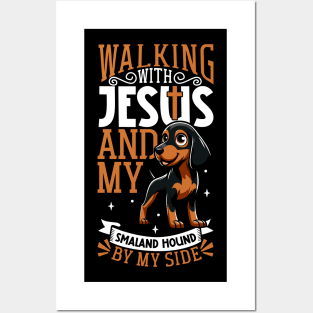 Jesus and dog - Smaland Hound Posters and Art